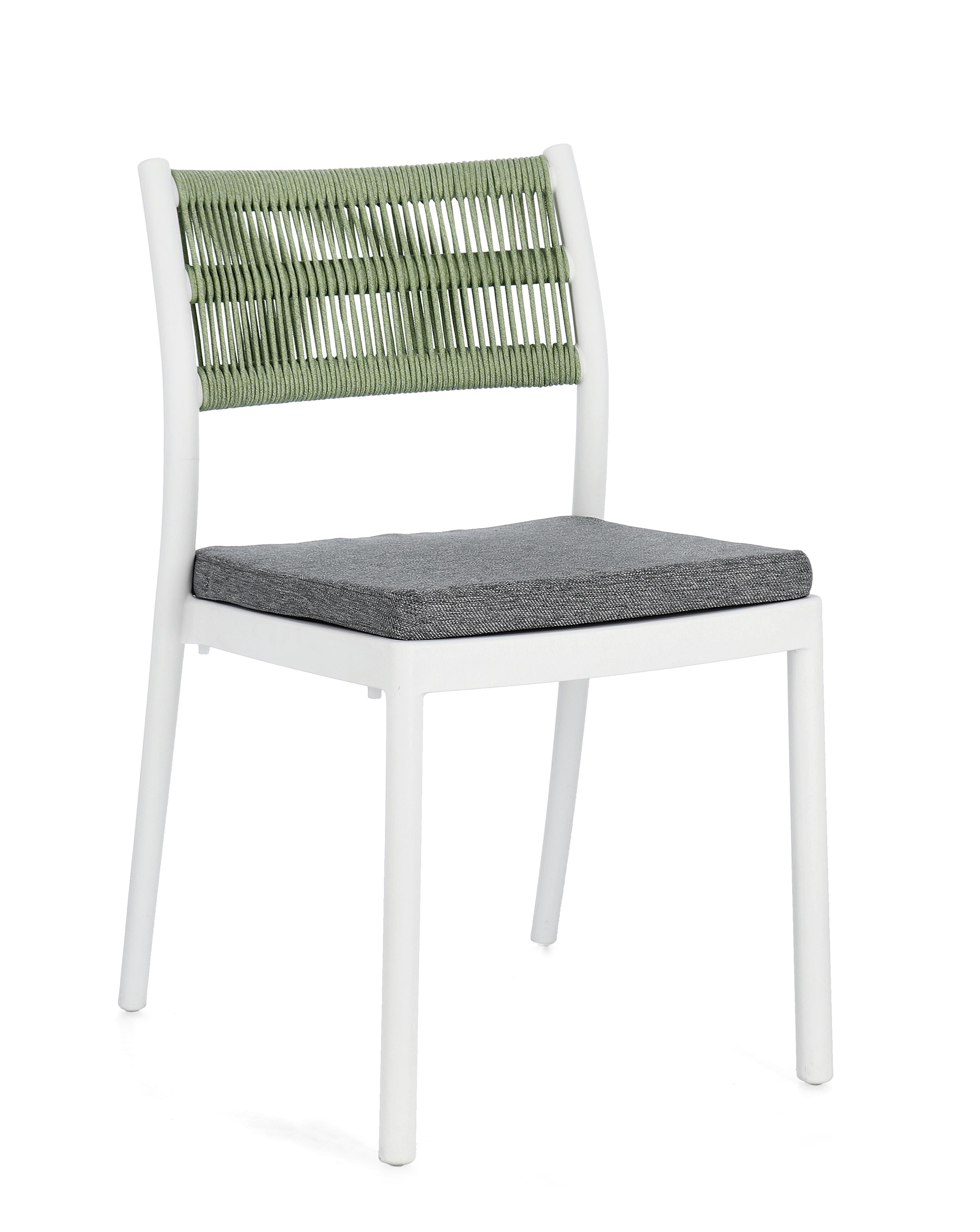 Stuhl Alvin Weiss Grün