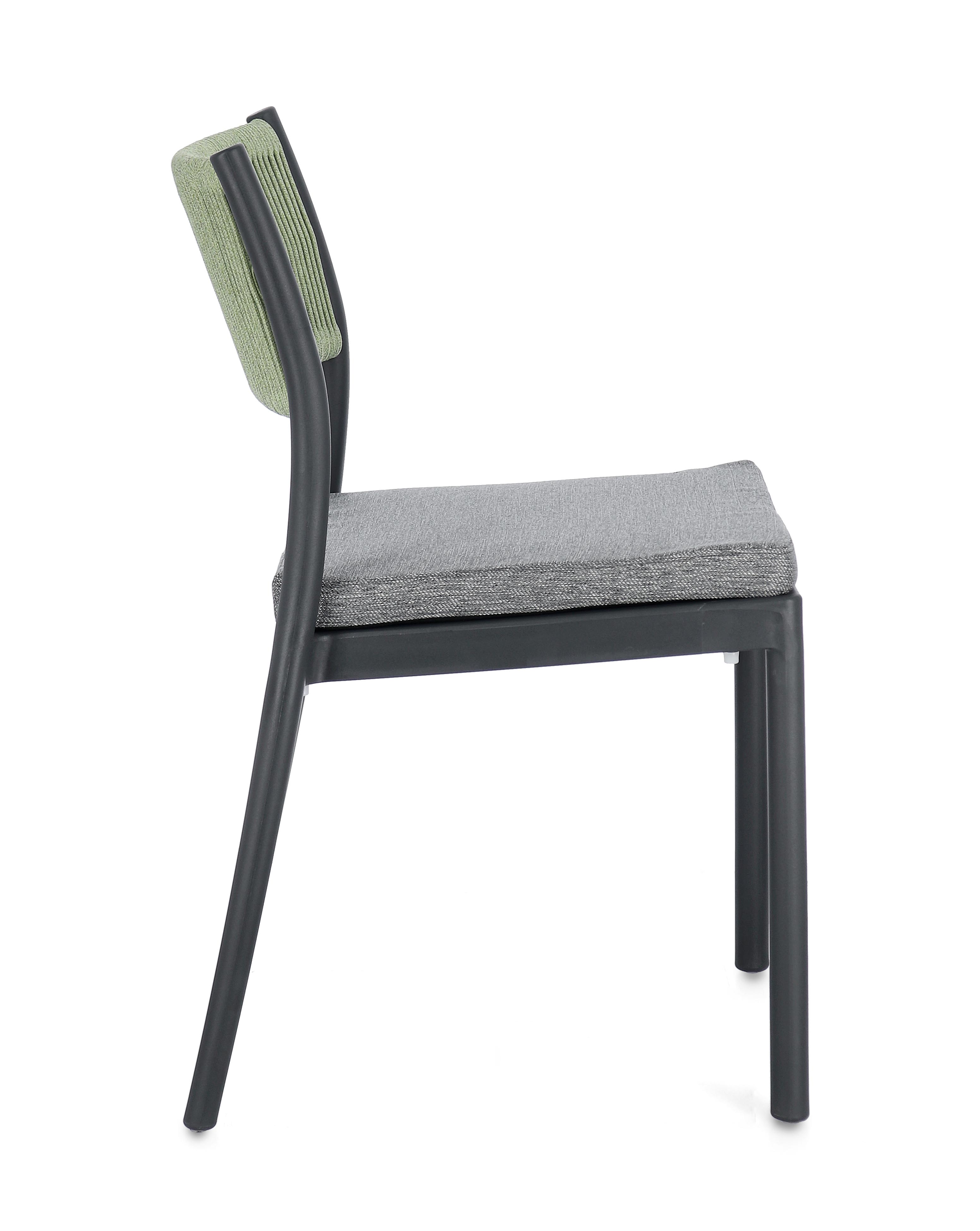 Stuhl Alvin Anthrazit Grün
