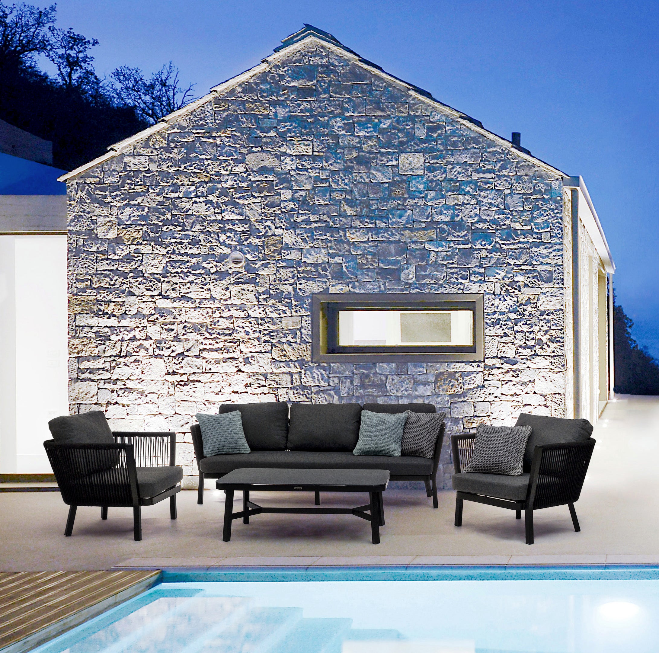 Couchtisch Makatea 120x75 Schwarz