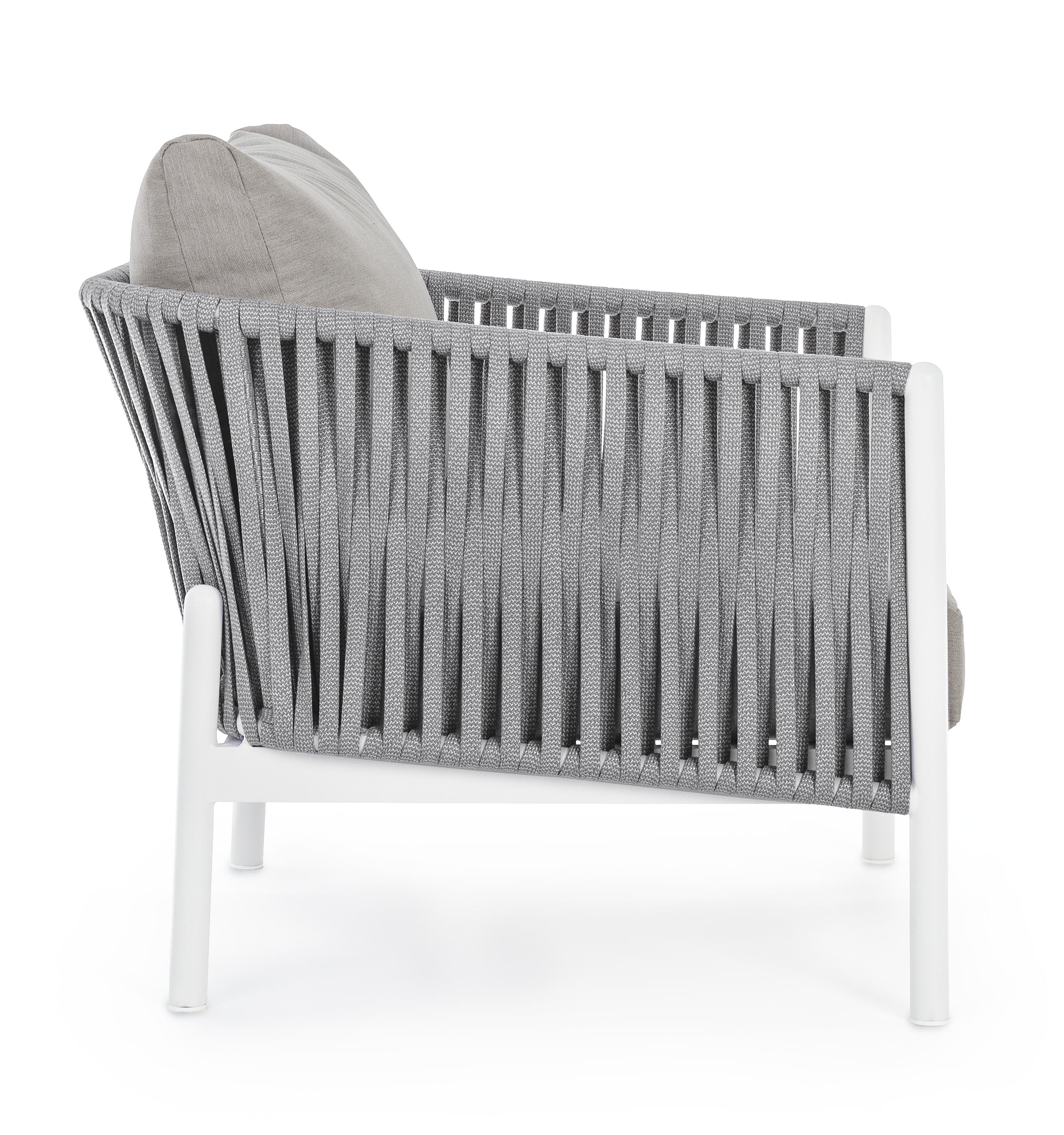 Sessel mit Kissen Florencia Weiss