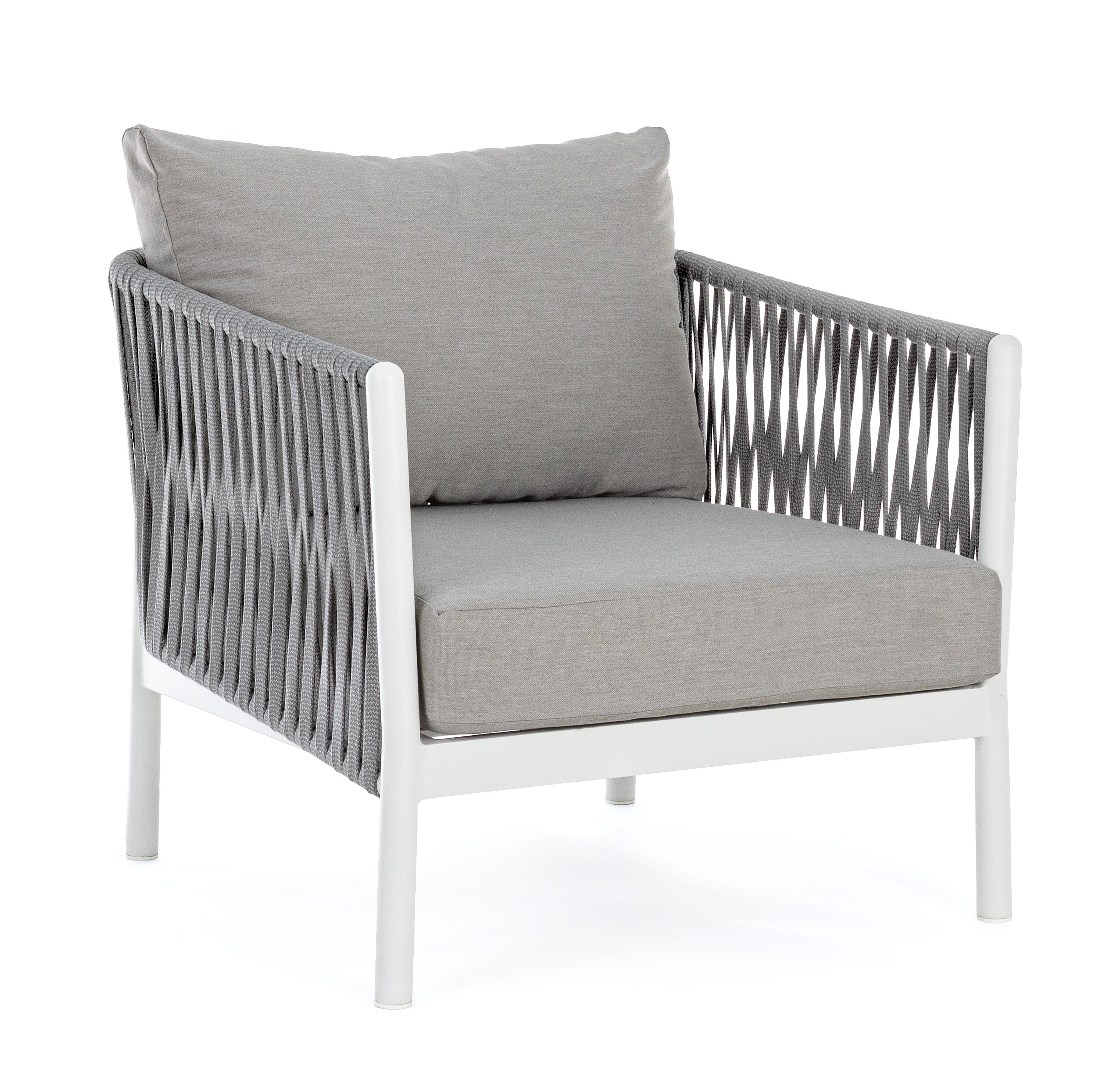 Sessel mit Kissen Florencia Weiss