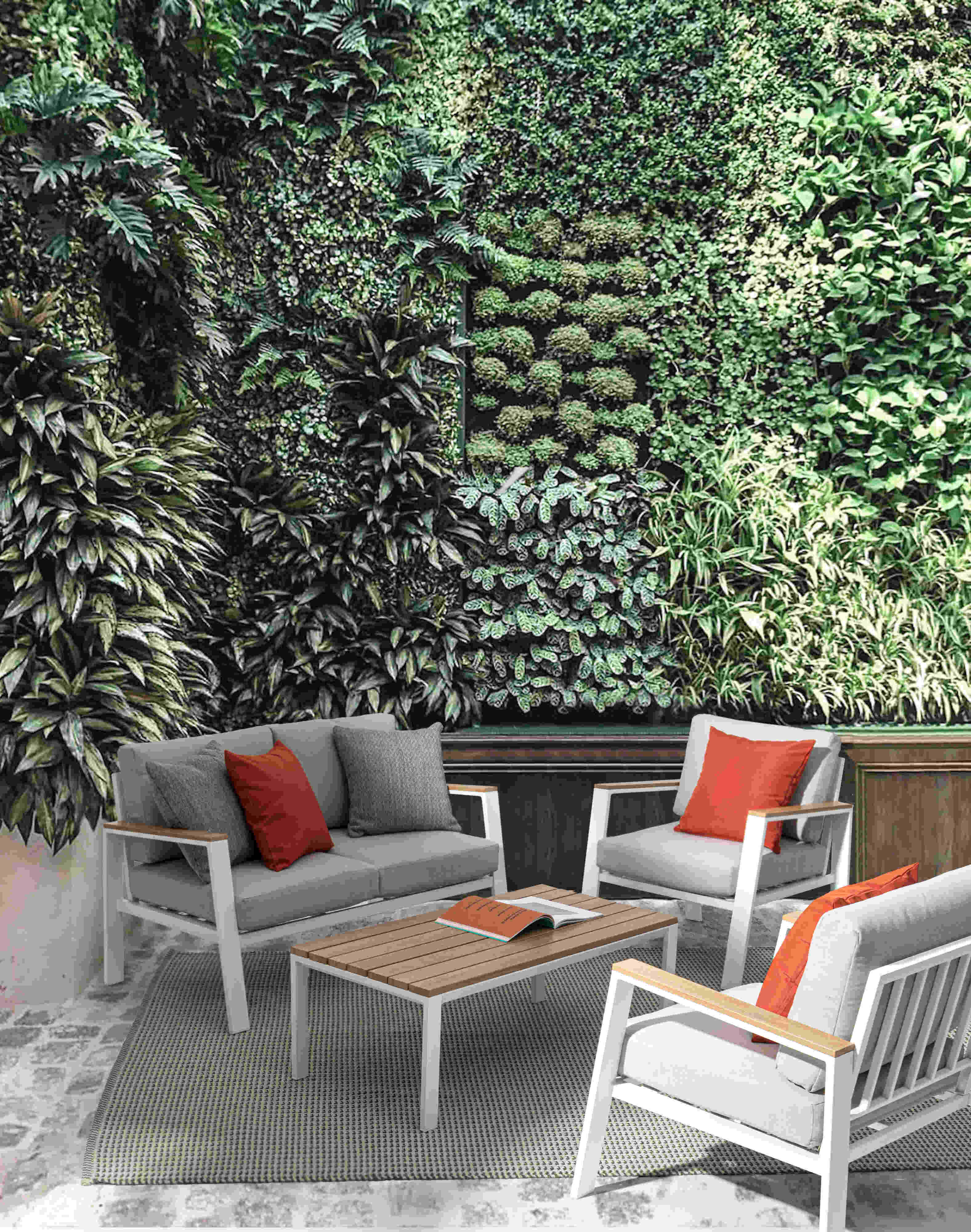 Belmar Lounge-Set 4 Weiss