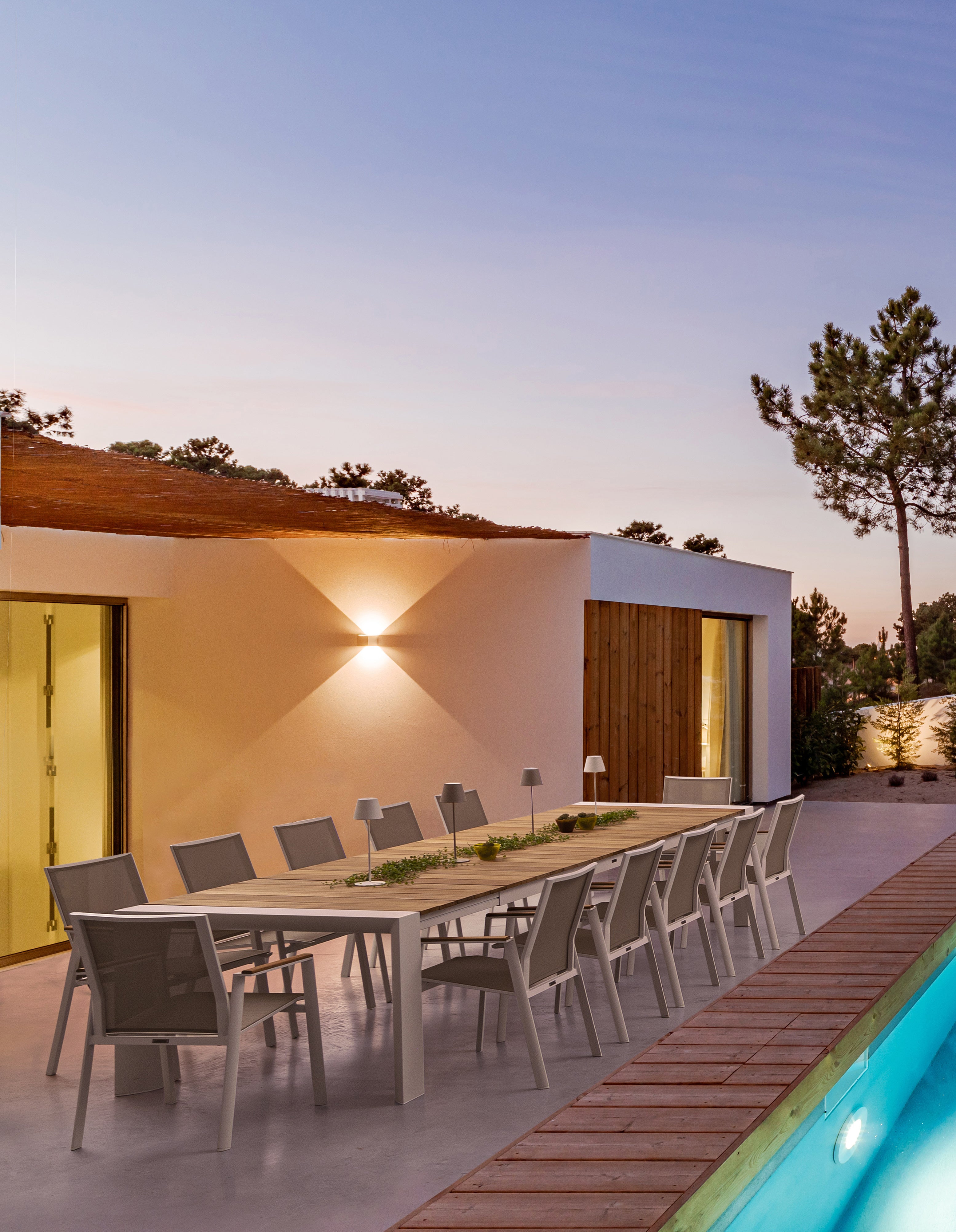 Ausziehtisch Cameron 253/319/384x110 Weiss