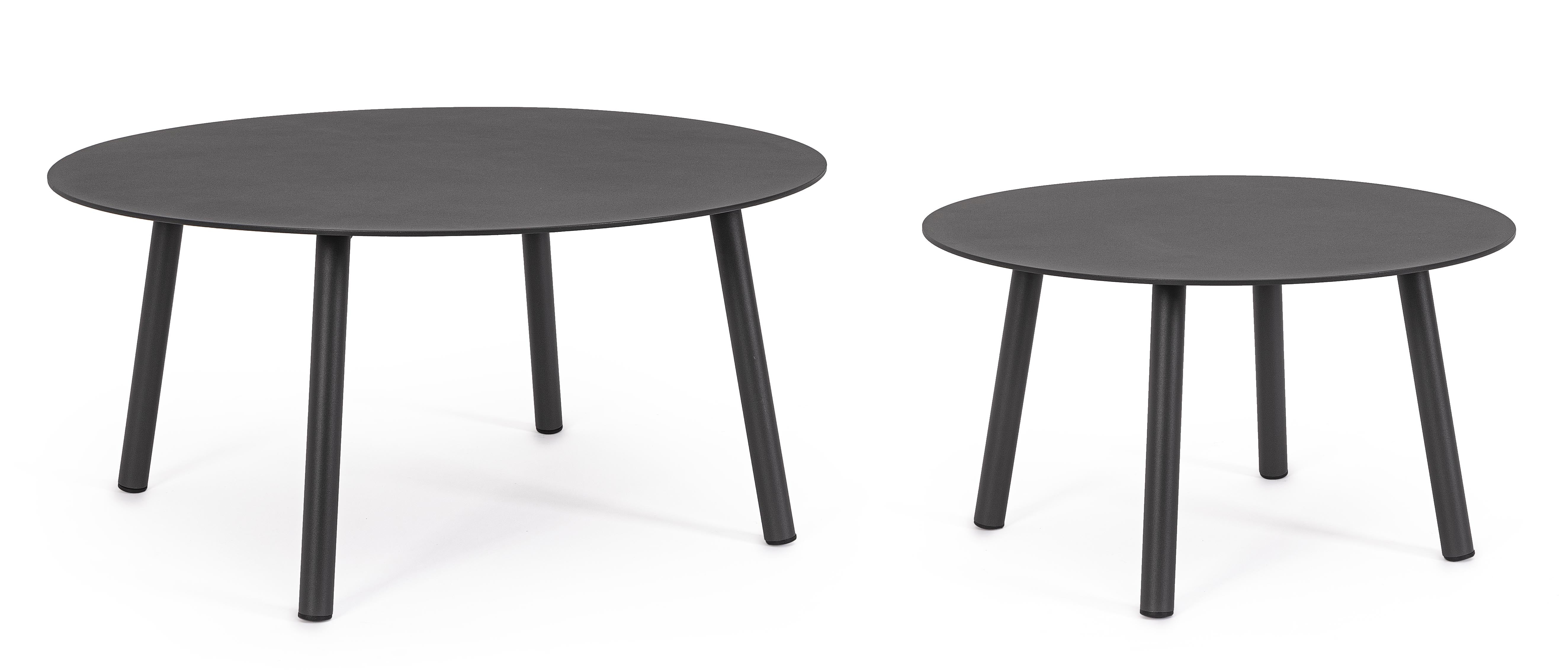 2er Set Couchtisch Aminta Anthrazit