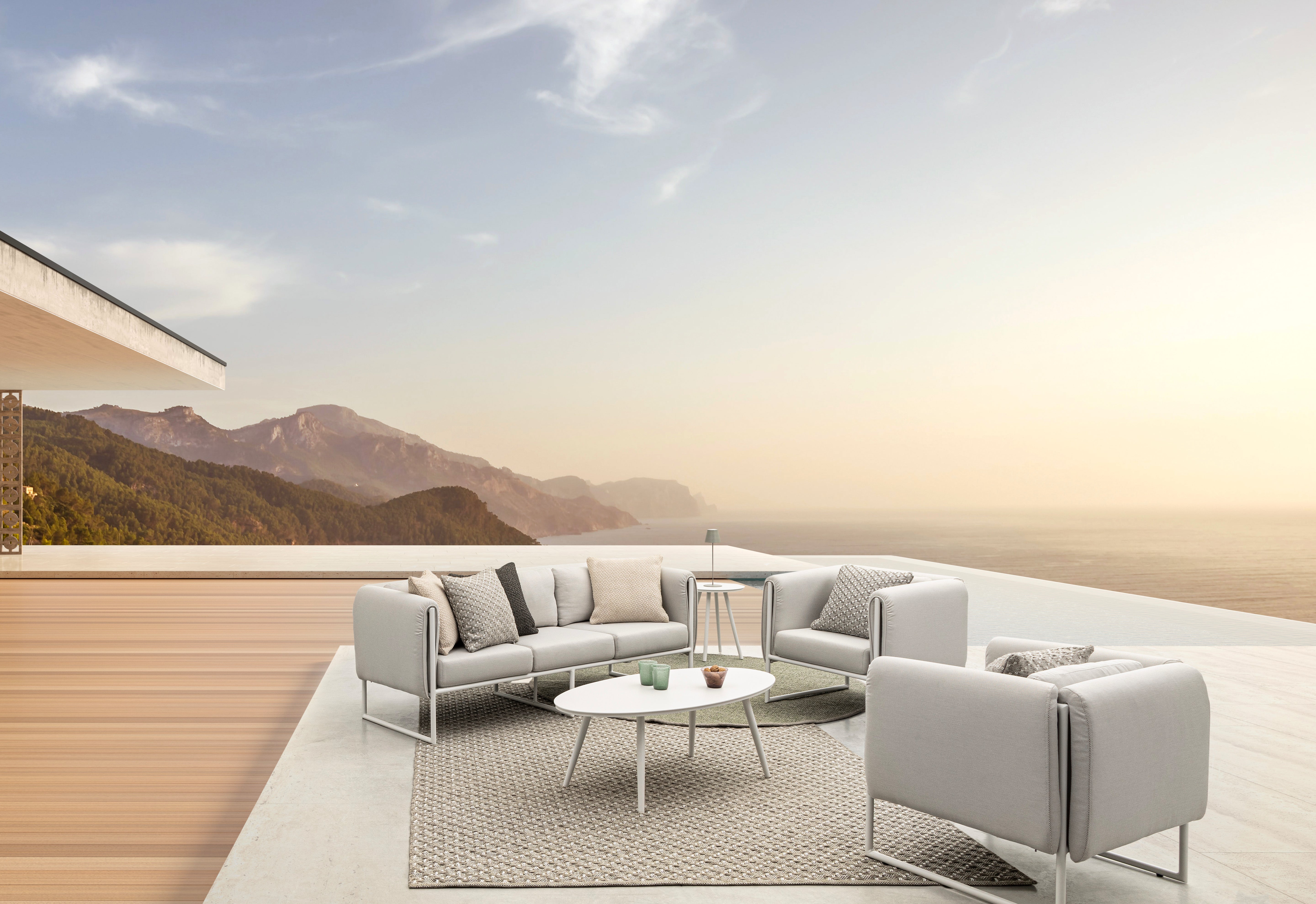 Couchtisch Space 119x58 Weiss