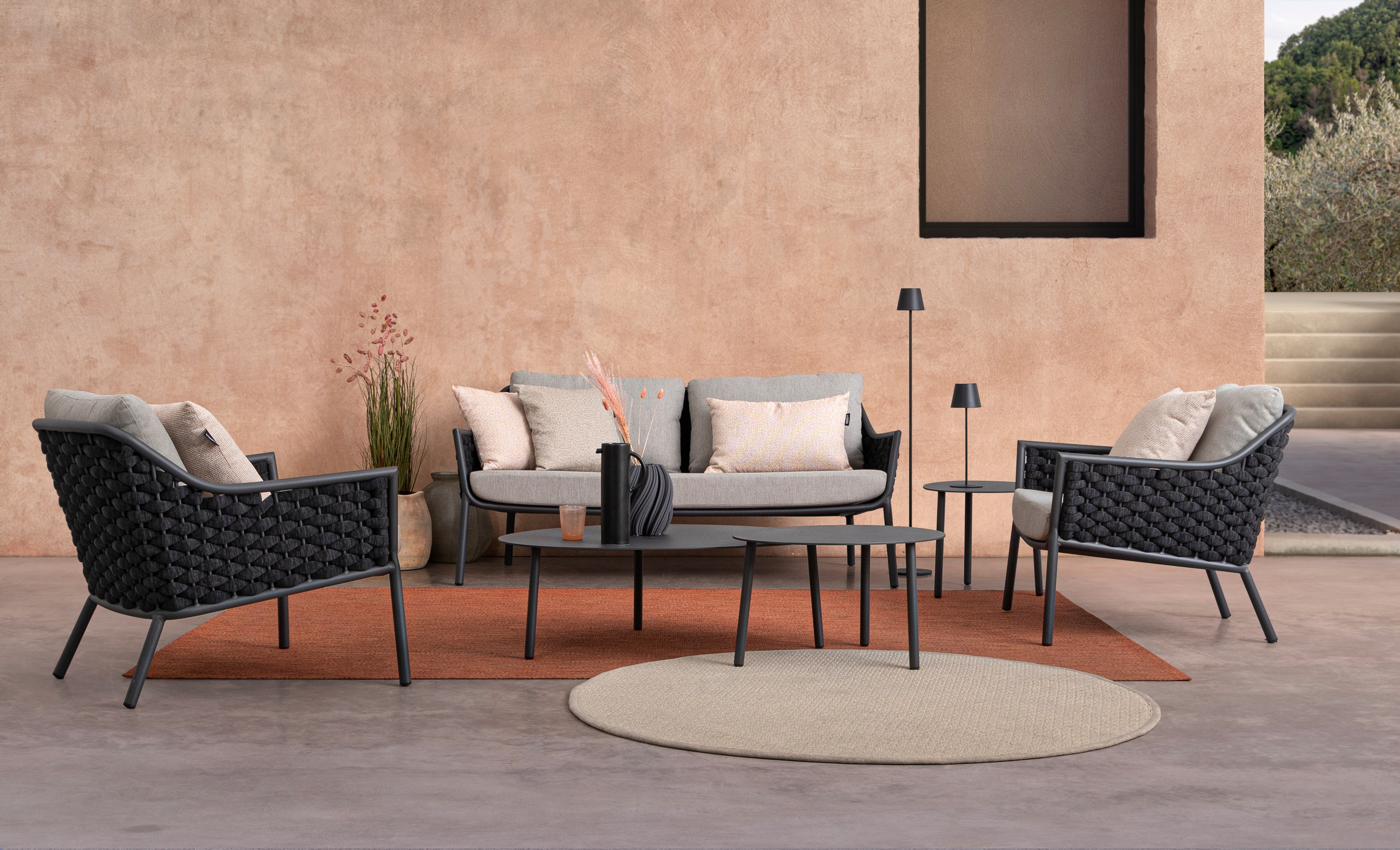 Sofa 2-Sitzer Everly Graphit