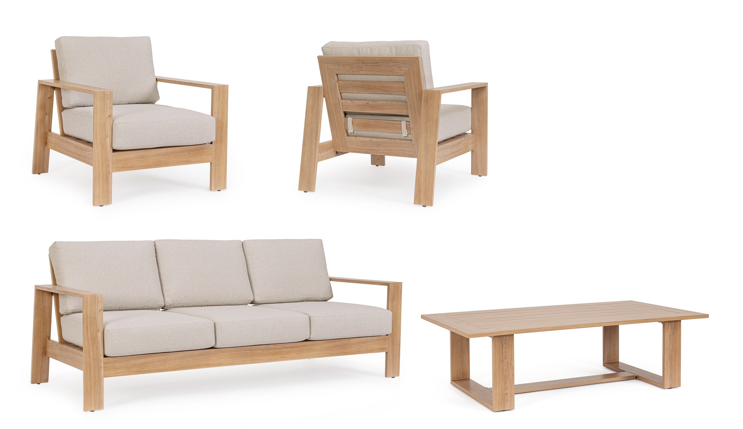 4er Set Lounge Baltic Natürlich