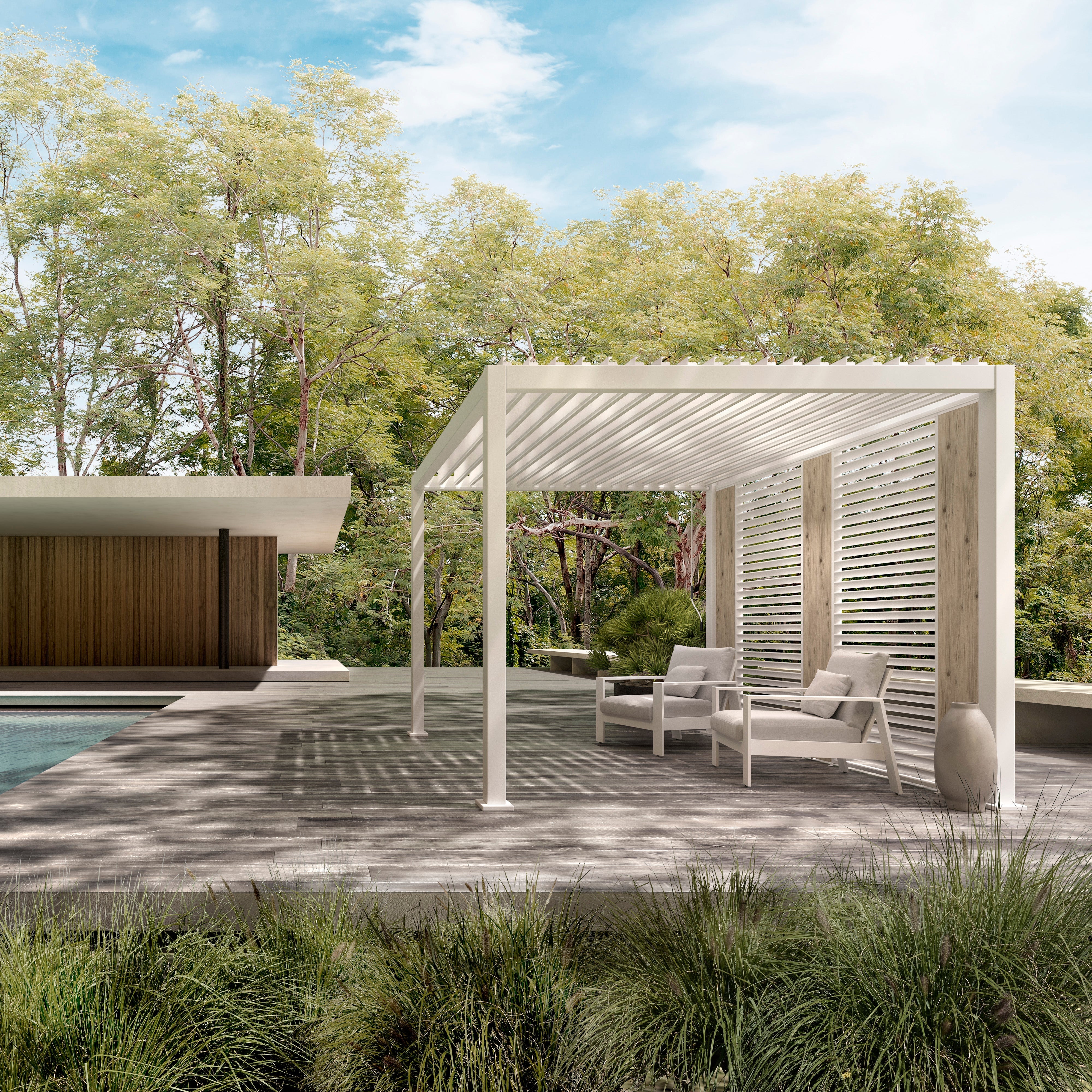 Lamellendach AERO-LITE 300x300cm