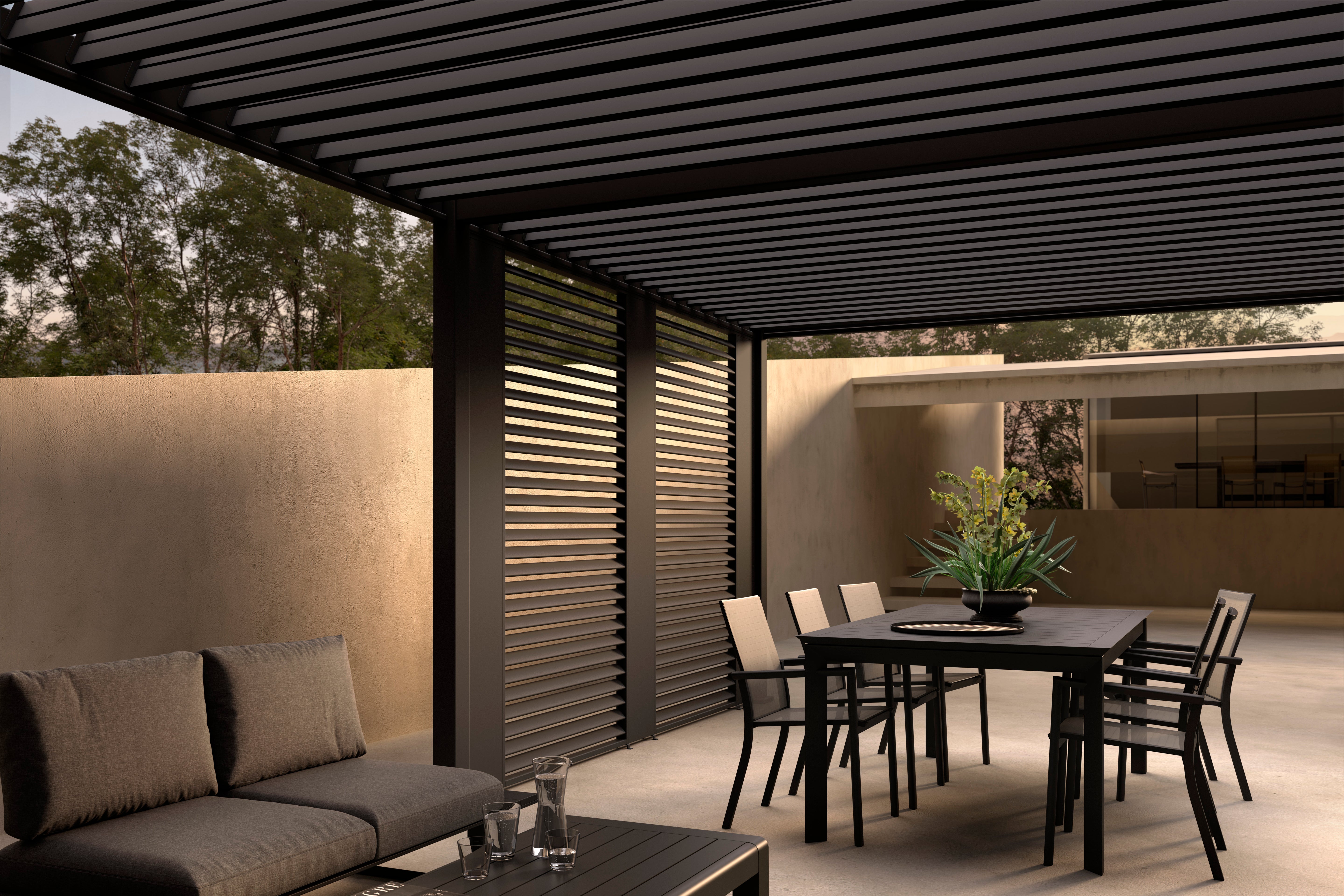 Lamellendach AERO-LITE 300x300cm