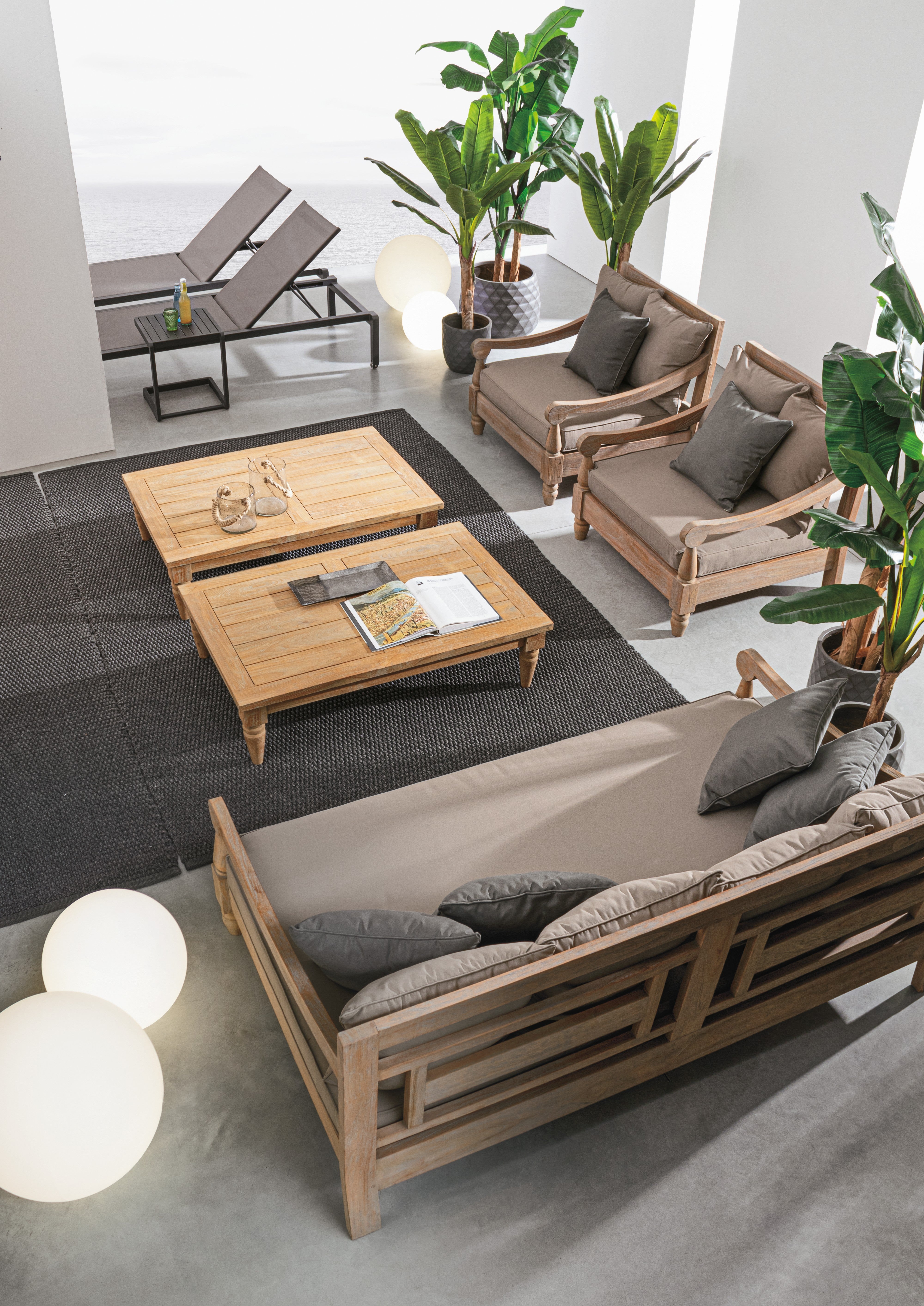 Daybed mit Kissen Bali