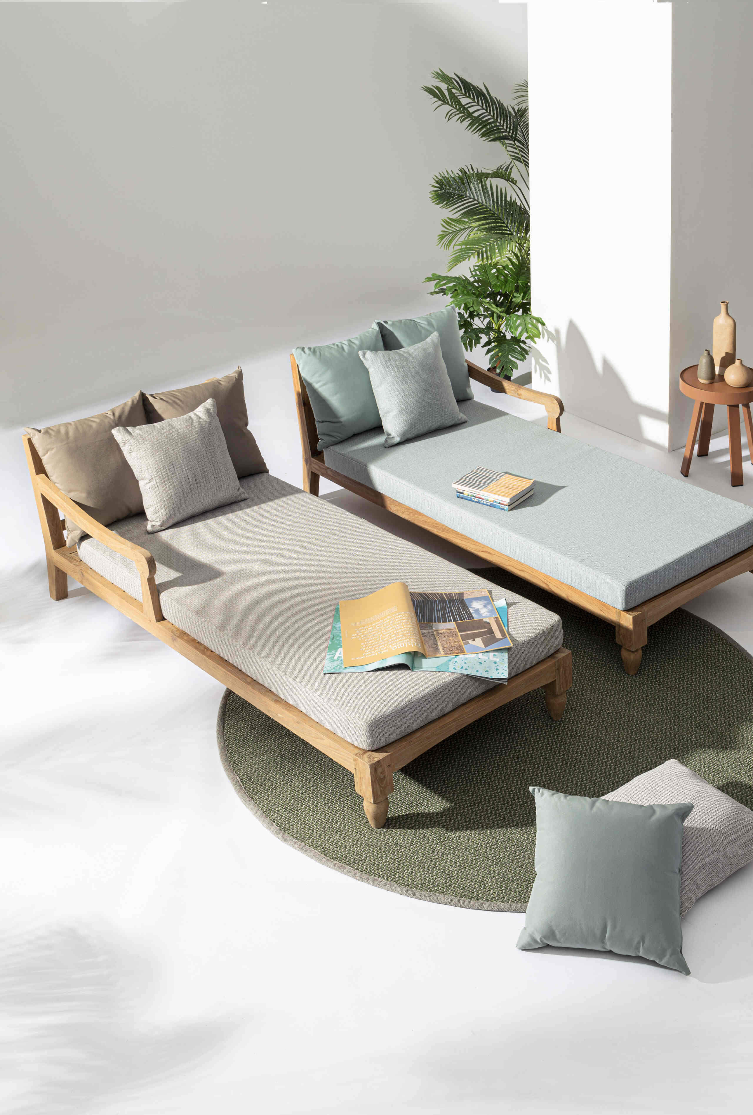 Daybed 2er Set Bali Natur