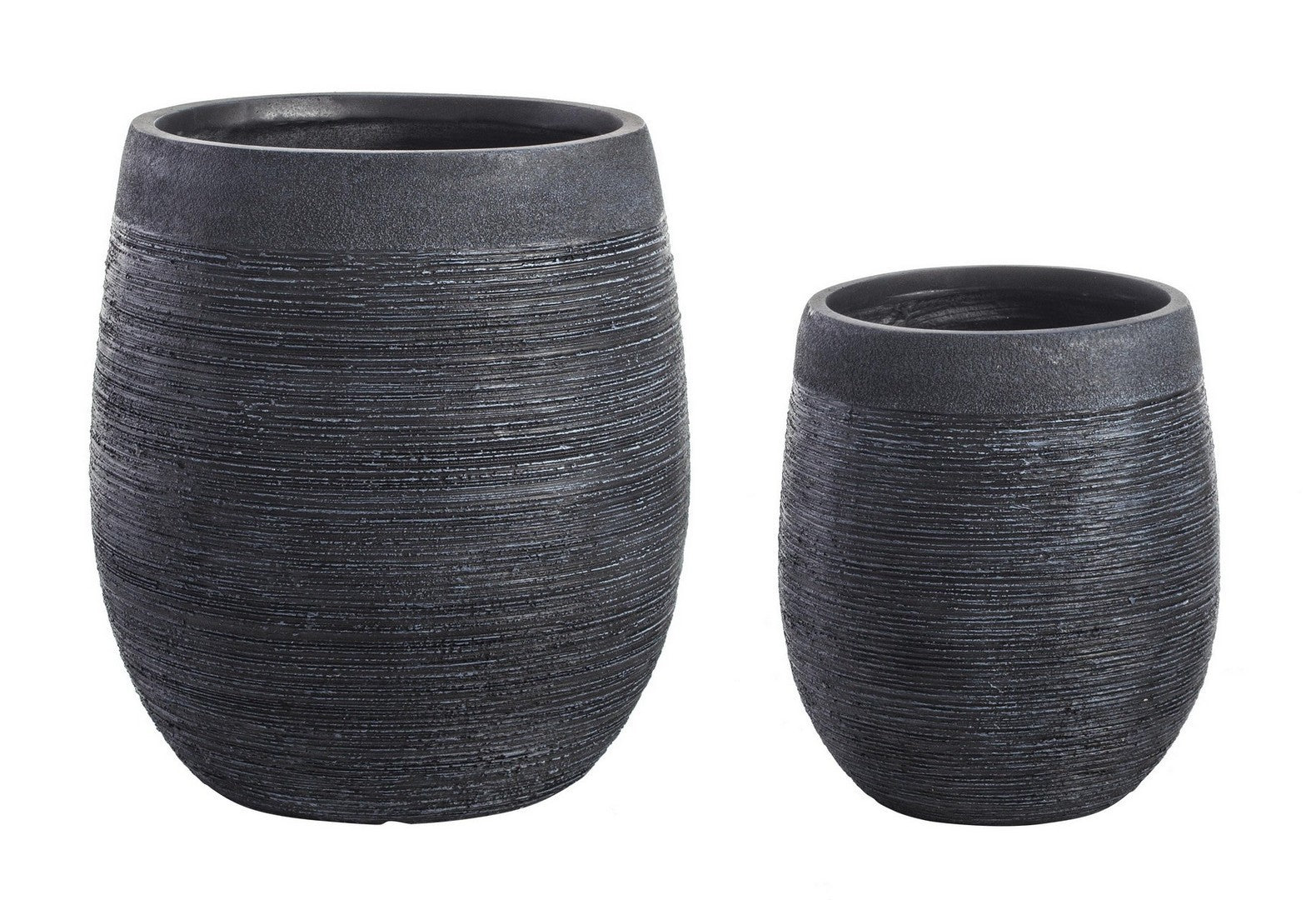 2er Set Übertöpfe Gekratzt Gewölbt