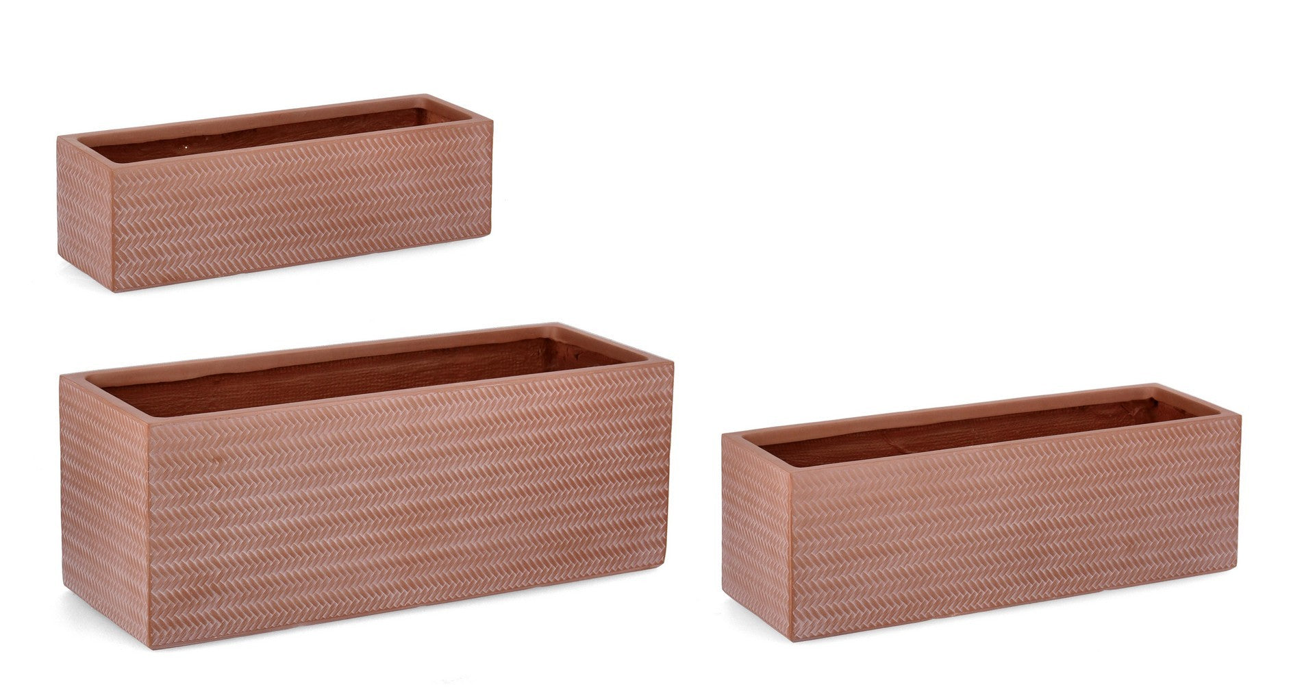 3er Set Blumentöpfe Tressage